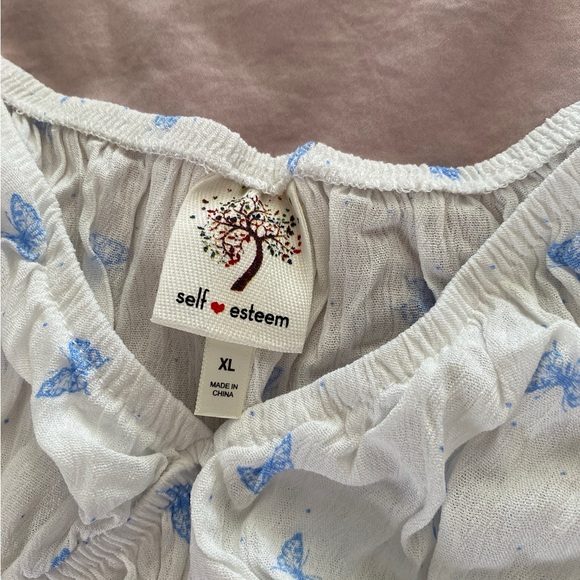 Ladies Self Esteem Crop Top - Picture 3 of 6